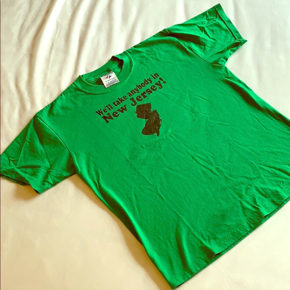 Green Funny New Jersey T-shirt